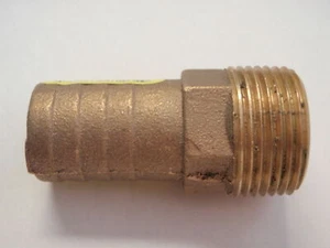 ADAPTADOR DE MANGUERA DE TUBO BARRA BRONCE FUNDIDO 34 PTH1000 GROCO 1"" TUBO 1"" MANGUERA PIEZAS DE BARCO - Imagen 1 de 1