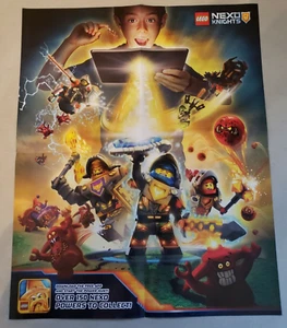 2016 LEGO Nexo Knights Double Sided 16x20 Cartoon Network Promotional Poster - Picture 1 of 3