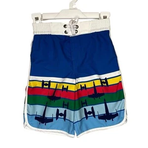 Hanna Andersson Swim Shorts Star Wars Retro Colorful Stripes Elastic Waist 4 - Picture 1 of 6