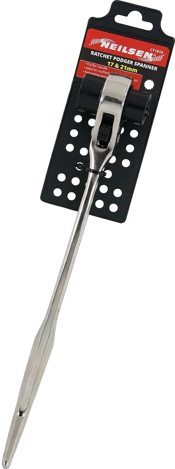 2 Way Scaffold Spanner Podger Bi Hex Ratchet Scaffolders Spanner 17 - 21mm - Image 1 of 1