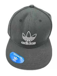 Adidas Men's Black White Trefoil Outline Aeroready Superlite Performance Cap - Picture 1 of 2