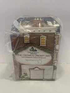 Dept 56 Charles Dickens The Crown & Cricket Inn 1996 Collectors Edition Ornament - Picture 1 of 18