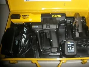 REMS 571014 PRESSING MACHINE W/14.4V LI-ION BATTERY, CHARGER, 1/4" JAWS, CASE - Picture 1 of 12