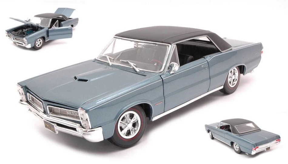 Maisto PONTIAC GTO HURST 1965 METALLIC LIGHT BLUE 1:18 - Immagine 1 di 1