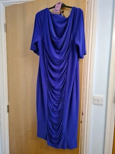 M&S TWIGGY DARK VIOLET DRESS SIZE 16 BNWT - Picture 1 of 2