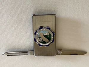 Vintage California Park & Recreation Society Pocket Knife, Files, Money Holder - Picture 1 of 9