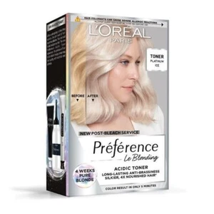 L'Oreal Paris Preference Toner Platinum Ice 4 Weeks of Anti Brassiness Nourish - Picture 1 of 1