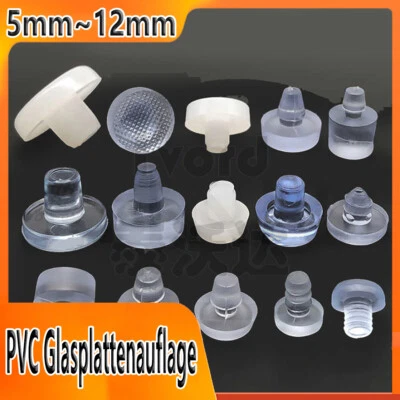 PVC Glasplattenauflage Tisch Gumminoppen 5mm~12mm Gummipuffer Glasplattenträger - Bild 1 von 4