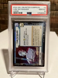 Star Wars Unlimited Luke Skywalker Judge Promo - PSA 10 - Correctly Slabbed! - Picture 1 of 2