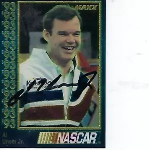 AL UNSER JR. SIGNED 1993 MAXX RACING CHROMIUM #46 - NASCAR - Picture 1 of 1