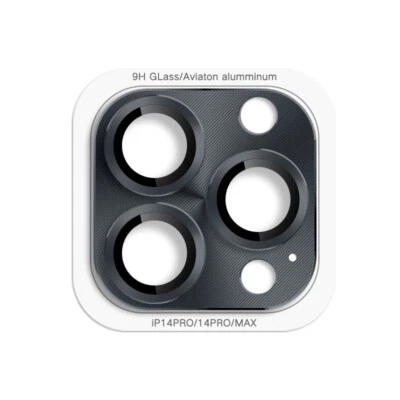 Tempered Glass Metal Camera Lens Protector for Apple iPhone 13 14 15 16 Pro Max - Image 1 of 4