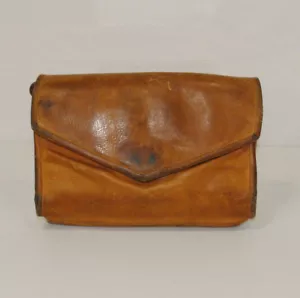 Julia Duren braune Schulter Umhängetasche Clutch Tasche aus Leder USA - Bild 1 von 12