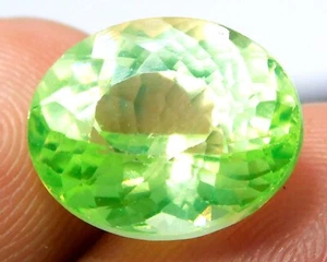 Natural Peridot OVAL Cut Peridot 9.0 Cts  Certified Peridot.C112 - Picture 1 of 9