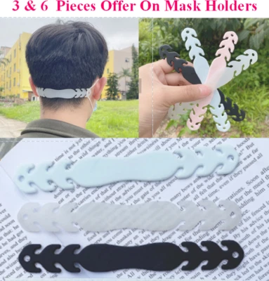3 Or 6 Face Masks Holder Offer Mask Extender Ear Protector Saver Strap Ear Saver - Image 1 of 4