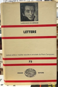 (Letteratura) Ludovico Di Breme - LETTERE - I EDIZIONE - Einaudi 1966 - Imagen 1 de 1