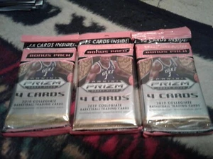 2019-20 Prizm Basketball Draft Picks CELLO PINK PULSAR Sealed 3 PACK Lot ZION  - Picture 1 of 1