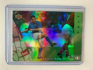Roberto BAGGIO Italia Upper Deck Usa 94 EN-IT HOT SHOTS Foil N HS8 - Imagen 1 de 2