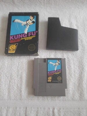 VINTAGE 1985 Nintendo NES Game Cartridge OEM BOX KUNG FU GUARANTEED - Image 1 of 4