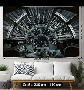 Flannel Wandteppich 230x180. Deko. Schlafzimmer. Wohnzimmer.Duschvorhang - Bild 1 von 10