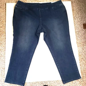 Premiere Damen Denim Blue Jeans Gr. 32W, leicht Stone Washed, Tapered Leg. #059 - Bild 1 von 6