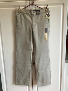 New Boys Cherokee Uniform Pants Size 16 Adjustable Waist Oyster Color - Picture 1 of 6