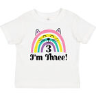 Inktastic 3rd Birthday Rainbow 3 Year Old Girl Toddler T-Shirt Girls Childs Im