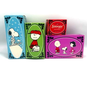 Vintage Avon Peanuts Bubble Bath Soap Shampoo Set NOS - Picture 1 of 8