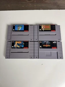 Super Nintendo 1991 Zelda Super Mario Star Fox Mortal Kombat 2 Lots Of 4 Vintage - Picture 1 of 8