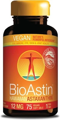 Suplemento súper antioxidante de astaxantina hawaiana 75 unidades para apoyo inmunológico Foto 1 de 4