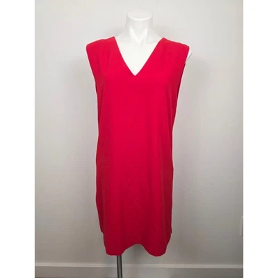 Alice Olivia Red Sleeveless V Neck Mini Dress Bow Backless Size 8 - Image 1 of 4