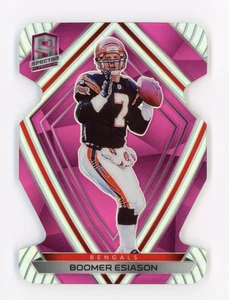 Panini Spectra Boomer Esiason 2020 troquelado púrpura Prizm #/20 Cincinnati Bengals - Imagen 1 de 2