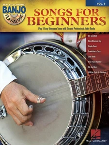 Songs for Beginners Banjo Play-Along Vol 6 Tab Easy Music Hal Leonard Book CD - Picture 1 of 1