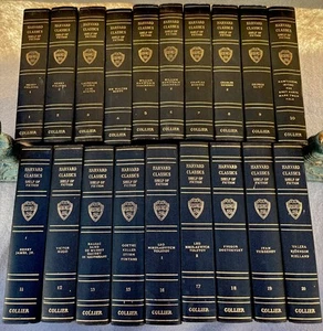 1917 Collier Harvard Classics Shelf of Fiction 1-20 Volume Complete Set - Gold - Imagen 1 de 2