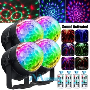 4Pack RGB Disco Ball Light Stage Strobe Effect Magic Ball Voice Controlled Light - Picture 1 of 25