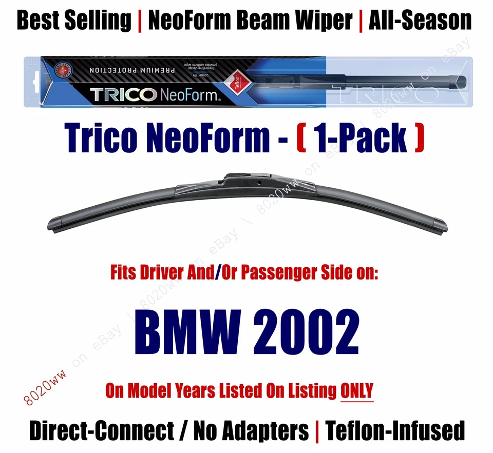 Super Premium NeoForm Wiper Blade (Qty 1) fits 1971-76 BMW 2002 - 16140 - Image 1 of 1