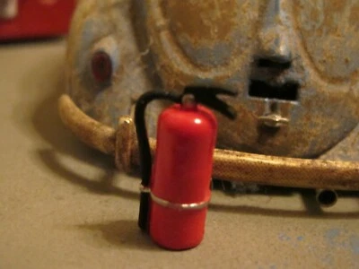 Feuerlöscher Pulver Löscher Modellauto Puppenstube Diorama RC Deko Zubehör 1/18