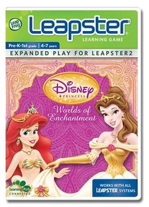 NEW LeapFrog Leapster Learning Game Disney Princess World of Enchantment 4 year+ - Imagen 1 de 2