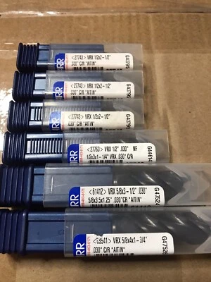 NEW GARR SOLID CARBIDE Lot 27763 27743 63541 61412 END MILL  Lot # 6 Total - Image 1 of 4