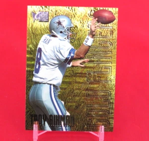 Troy Aikman GOLD FLINGERS 1996 Fleer Metal #1 of 12 - Picture 1 of 2