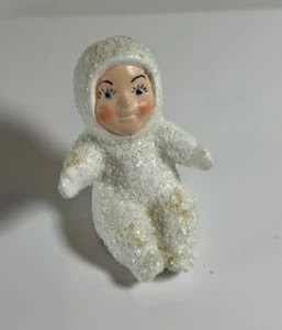 Vintage Schnee Baby - Sitzposition klein ca. 2" - Bild 1 von 8