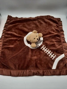 Bearington Baby Plüsch Bär Rassel Fußball Design Sicherheitsdecke/Lovey Braun - Bild 1 von 10