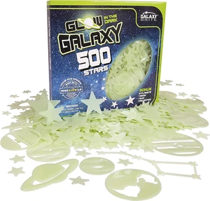 Glow in the Dark Stars for Ceiling, 500-Count, Largest Ceiling Glow Stars Assort - Picture 1 of 8