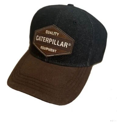 Boné/chapéu apliques caterpillar equipamento de gato denim sujo qualidade equipamento aplique - Imagem 1 de 2