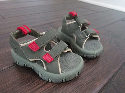 GYMBOREE Niños Sandalias Infante 2 Meses Bebé Niño Sandalias Verde Ejército Foto 1 de 3