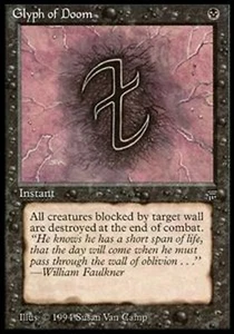 MRM ENGLISH Glyph of Doom EX MTG magic LEG - Picture 1 of 1