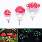 Glow In The Dark Garden Toadstool Mushrooms Miniature Fairy Gardens Decortion US