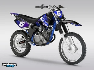 Kit de gráficos para Yamaha TTR 125 (2000-2007) TTR125 serie Turbo - kit azul púrpura - Imagen 1 de 7