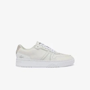 Zapatillas informales con cordones para hombre Lacoste L001 en blanco - Imagen 1 de 6