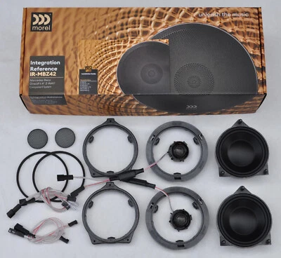 MOREL IR-MBZ42 HIGH-END QUALITY 2-WAY KIT 4" P'n'P FOR MERCEDES C E S GLC CLASS Foto 1 de 4