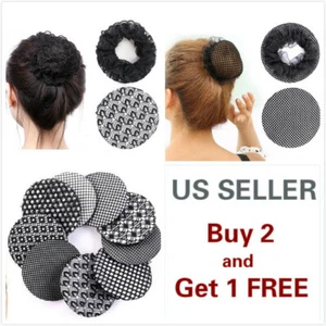 Women's Bun Cover Snood Crochet Ballet Dance Hair Net Skate Hair Accessories - Picture 1 of 12